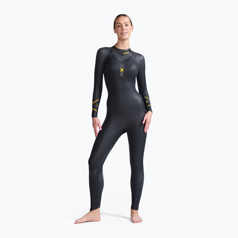 Női triatlon búvárruha 2XU Propel:1 fekete/ambition WW4994C