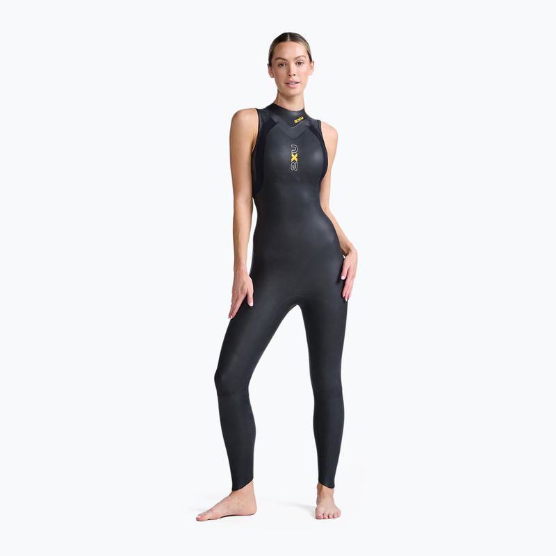 Női triatlon búvárruha 2XU Propel:1 fekete/ambition WW4995C