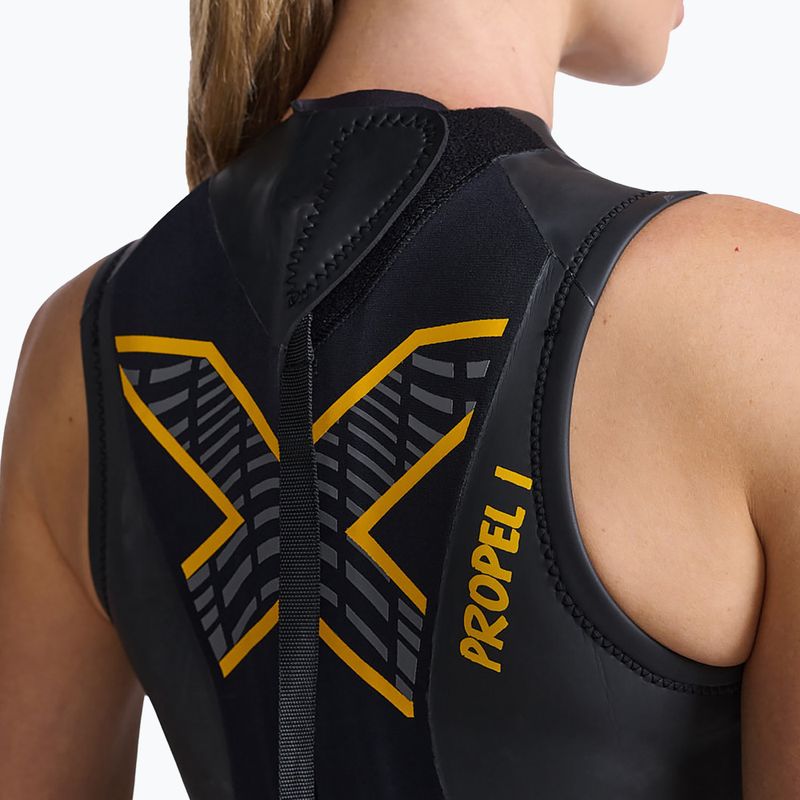 Női triatlon búvárruha 2XU Propel:1 fekete/ambition WW4995C 4