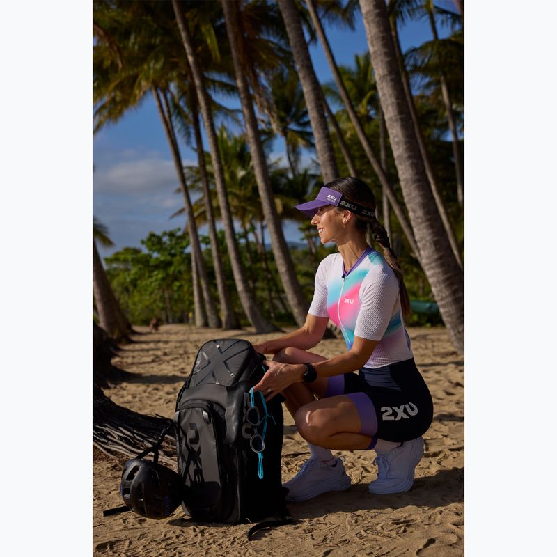 Triatlon hátizsák 2XU Transition 34 l black/aloha 17