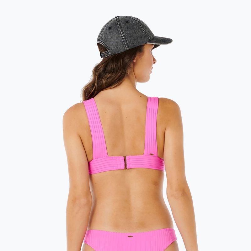 A női fürdőruha felső része Rip Curl Premium Surf D-Dd Deep V super pink 3