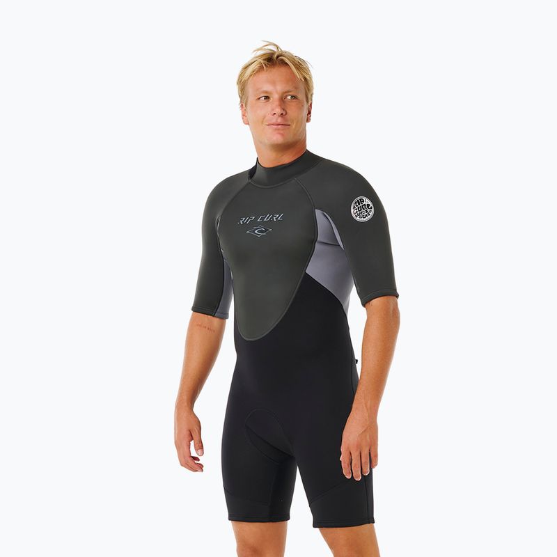 Férfi úszóruha Rip Curl Omega 2/2 mm Back Zip Springsuit grey 2