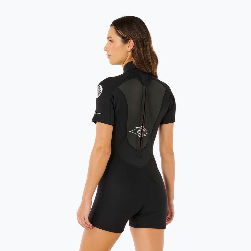 Női úszóruha Rip Curl Omega 2/2 mm Back Zip Springsuit black 3