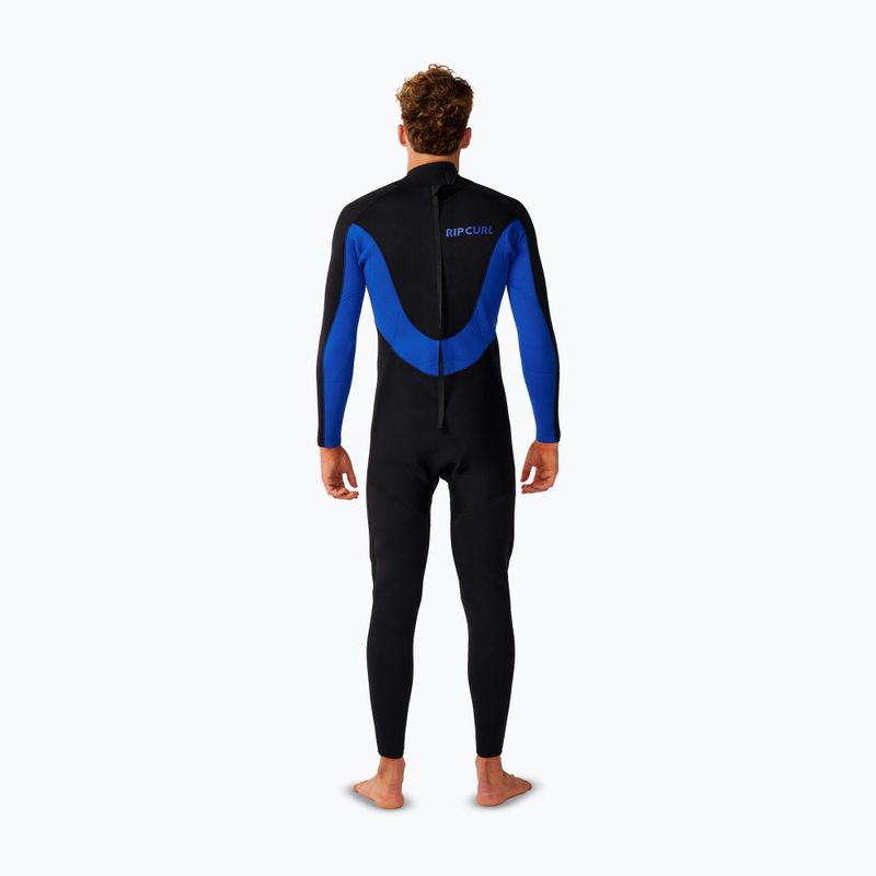 Férfi úszóruha Rip Curl Trad 3/2 mm Back Zip black/blue 2