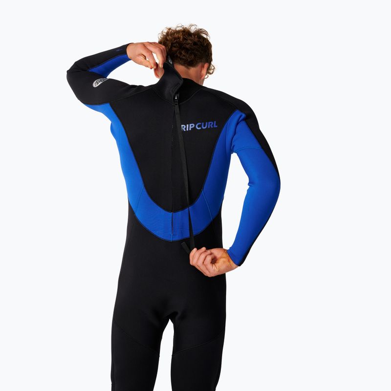 Férfi úszóruha Rip Curl Trad 3/2 mm Back Zip black/blue 4