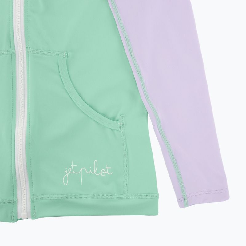 Női Jetpilot Pacer kapucnis pulóver Rashie teal 6