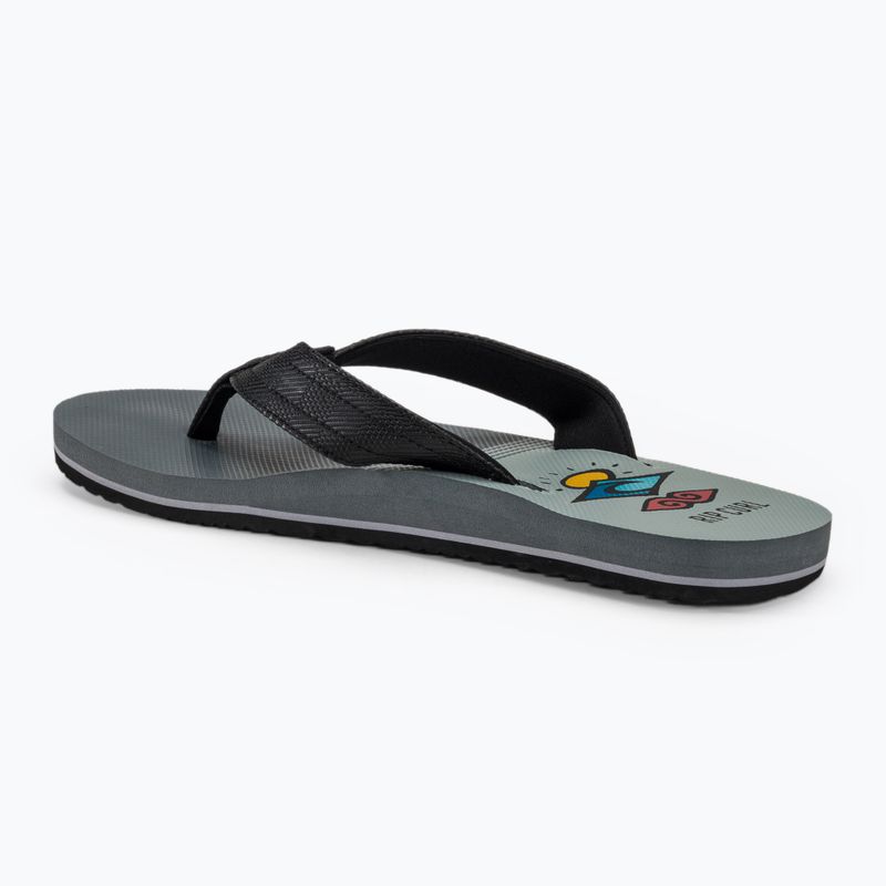 Férfi flop-flop papucs Rip Curl Ripper Open Toe black/grey 3