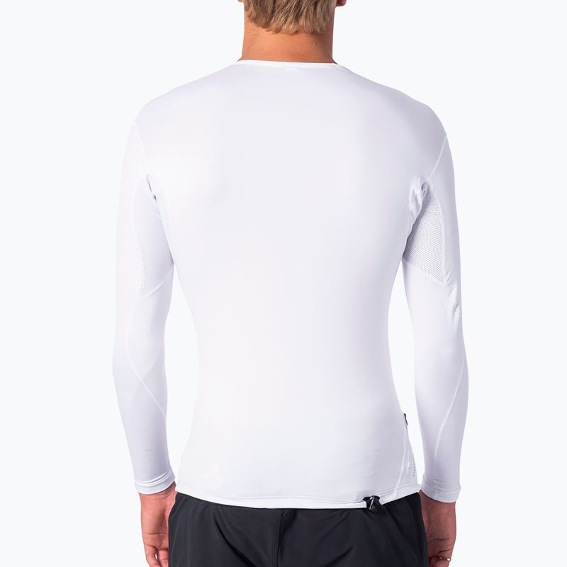 Férfi hosszú ujjú úszópóló Rip Curl Tech Bomb LSL UVT fehér WLY7JM 2