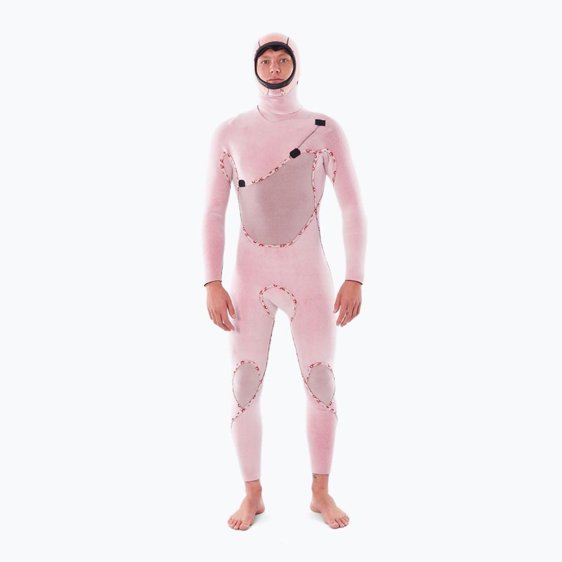 Férfi neoprén Rip Curl Flashbomb 5/4mm Hooded Chest Zip black 4