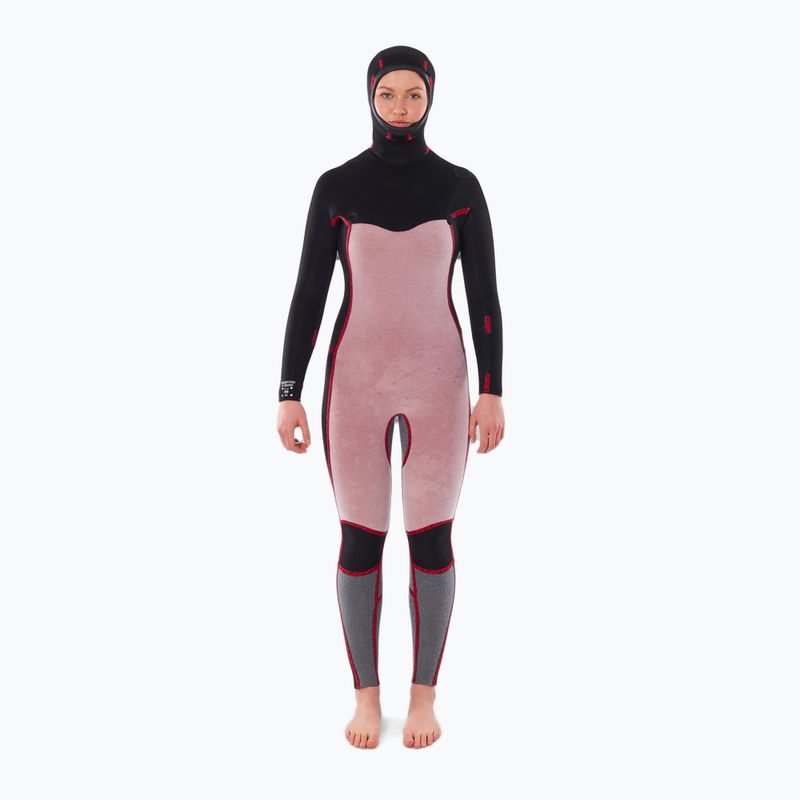 Női neoprénruha Rip Curl Dawn Patrol 5/4mm Chest Zip Hooded black 3