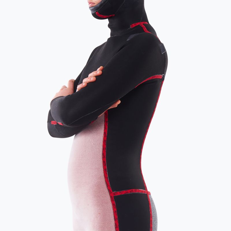 Női neoprénruha Rip Curl Dawn Patrol 5/4mm Chest Zip Hooded black 5