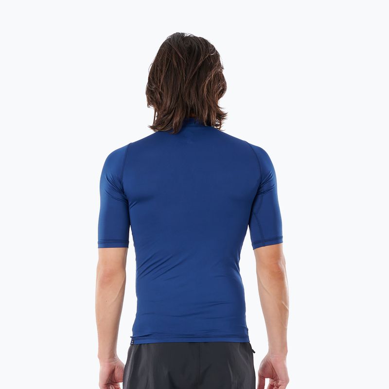 Férfi Rip Curl Corps SSL UV úszóing, rövid ujjú kék WLE3KM 2