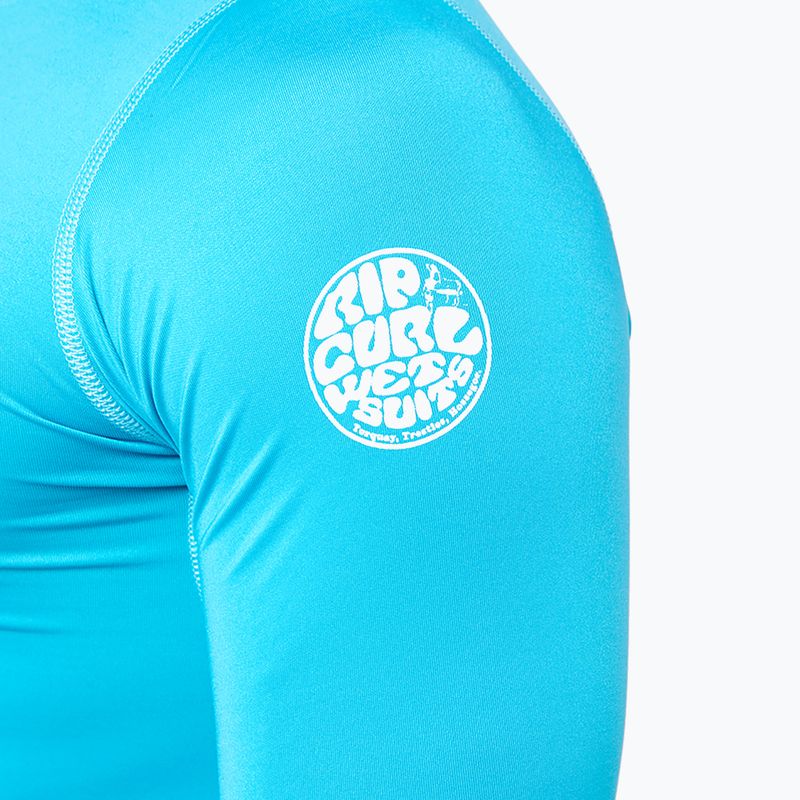 Férfi Rip Curl Corps SSL SSL UV UV úszóing, rövid ujjú, kék WLE3KM 4