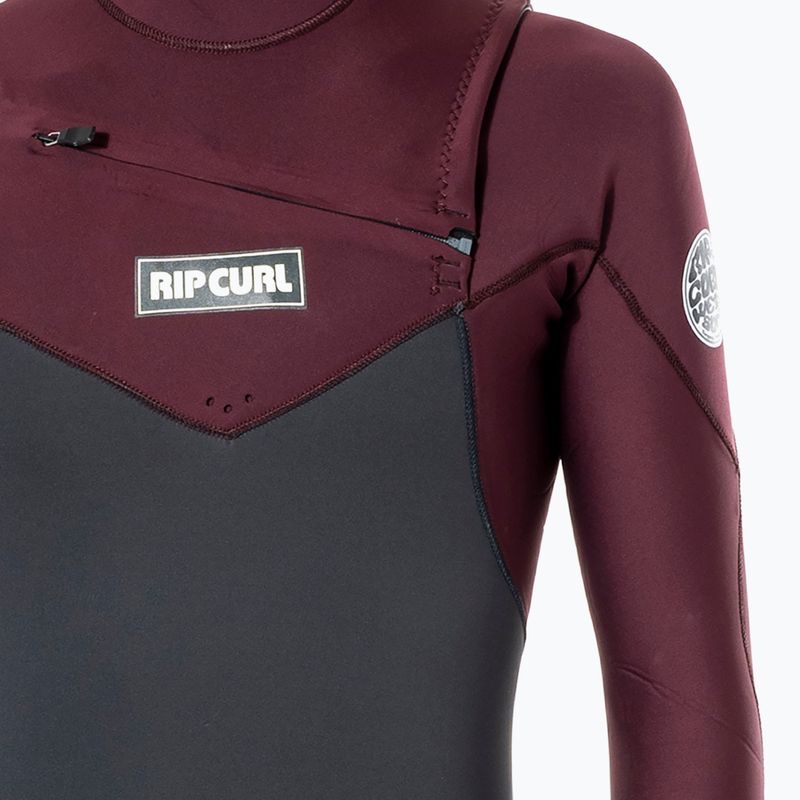 Férfi Rip Curl Dawn Patrol 4/3mm búvárruha szürke bordó WSM9CM 4