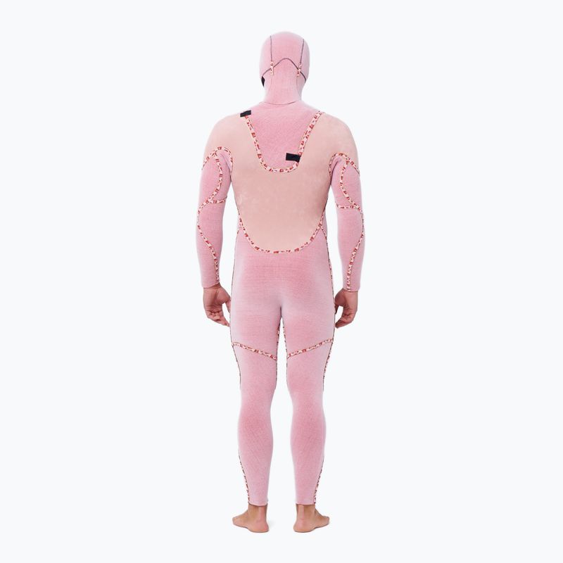 Férfi neoprénruha Rip Curl Flashbomb Heatseeker 5/4mm Hooded Zip Free black 5