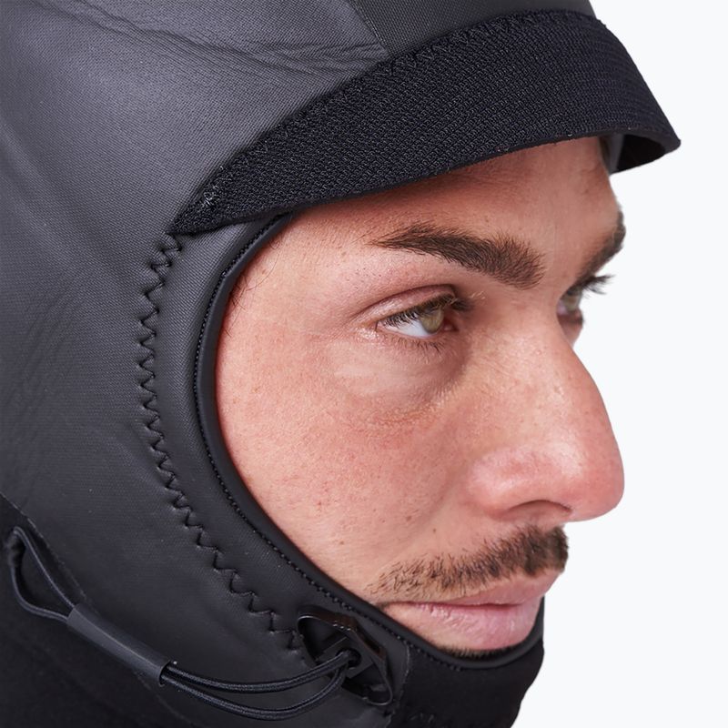 Férfi neoprénruha Rip Curl Flashbomb Heatseeker 5/4mm Hooded Zip Free black 8