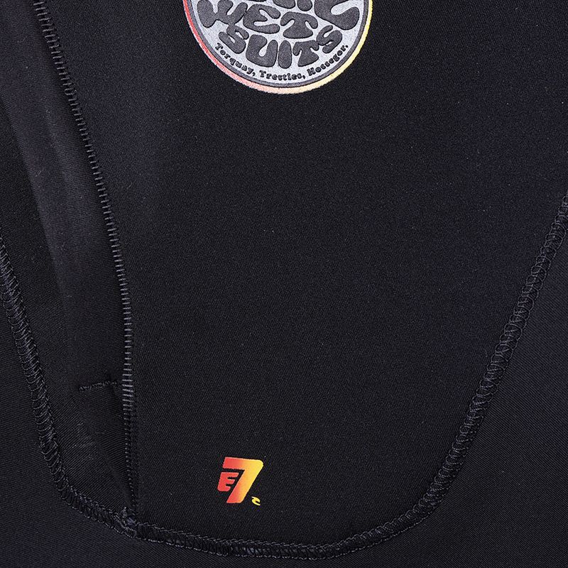 Férfi neoprénruha Rip Curl Flashbomb Heatseeker 5/4mm Hooded Zip Free black 9