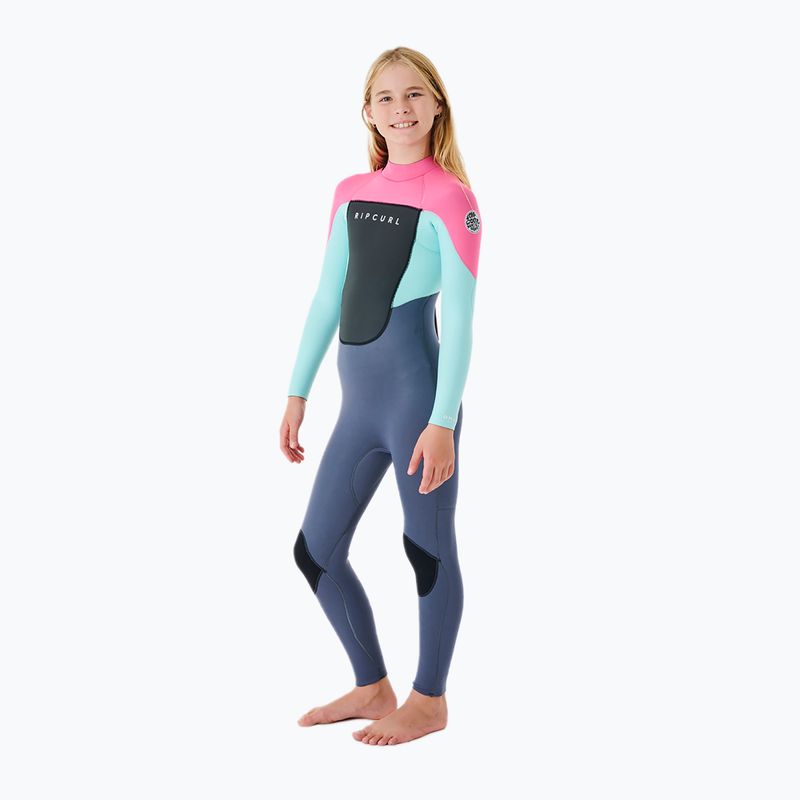 Rip Curl Groms Omega 3/2GB B/Zip 20 rózsaszín-kék gyerek búvárruha 118BFS