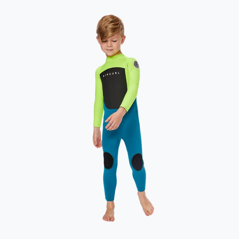 Rip Curl Groms Omega 3/2GB B/Zip 1599 zöld-kék gyerek búvárruha 118BFS