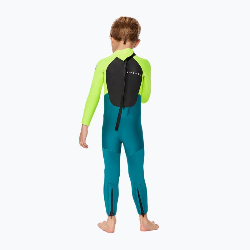 Rip Curl Groms Omega 3/2GB B/Zip 1599 zöld-kék gyerek búvárruha 118BFS 2