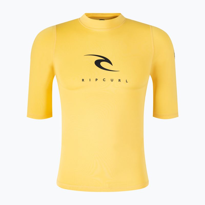 Rip Curl Corps SSL SSL UV sárga férfi rövid ujjú úszópóló WLE3KM