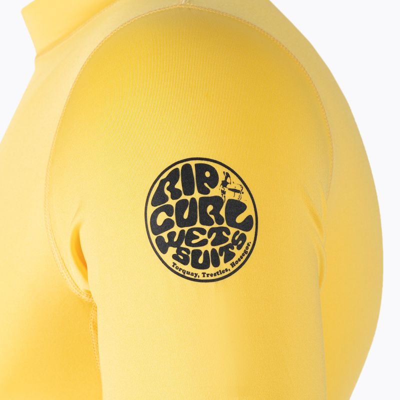 Rip Curl Corps SSL SSL UV sárga férfi rövid ujjú úszópóló WLE3KM 4