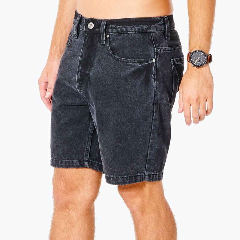 Férfi Rip Curl Washed Black Denim Walkshort fekete CWAOL9 2