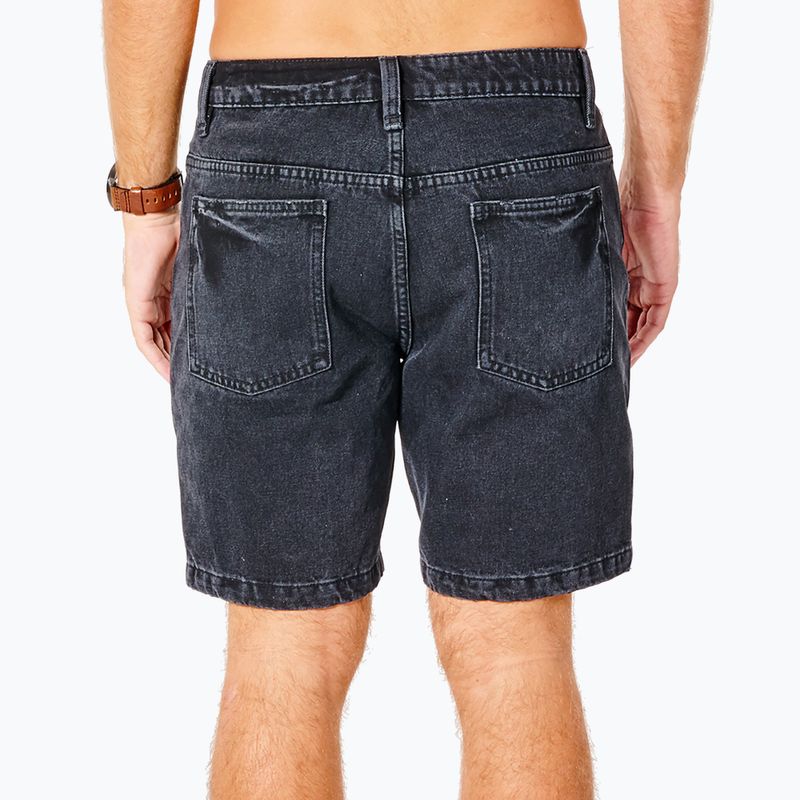 Férfi Rip Curl Washed Black Denim Walkshort fekete CWAOL9 3