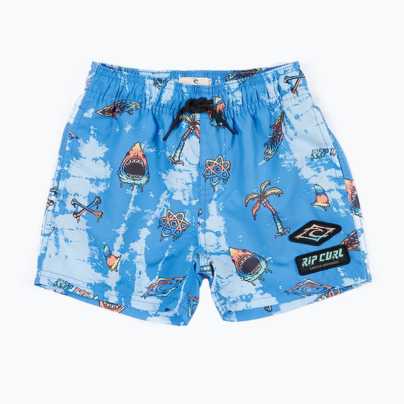 Gyerek úszónadrág Rip Curl Little Savages Volley-Boy 8000 kék OBOEM9