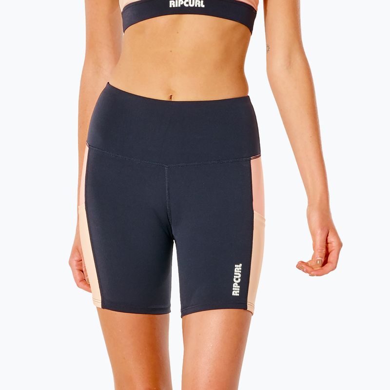 Női Rip Curl Run Swim Swim Surf Bike Surf rövidnadrág fekete GWANS9 5