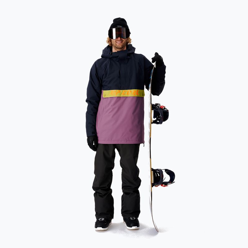 Férfi Rip Curl Primative tengerészkék és lila snowboard dzseki 000MOU 49 6