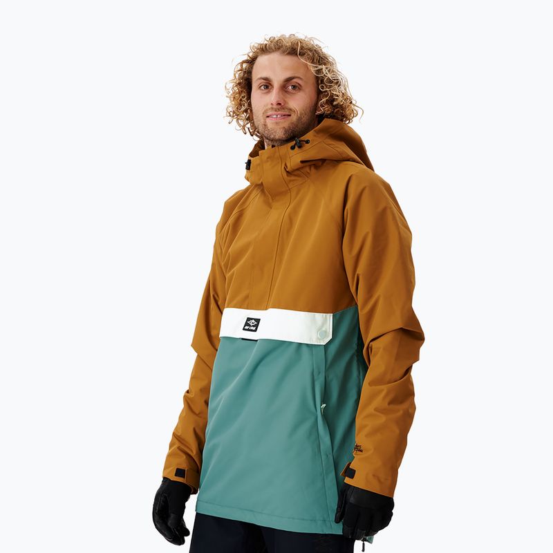 Férfi Rip Curl Primative barna-zöld snowboard dzseki 000MOU 146 2