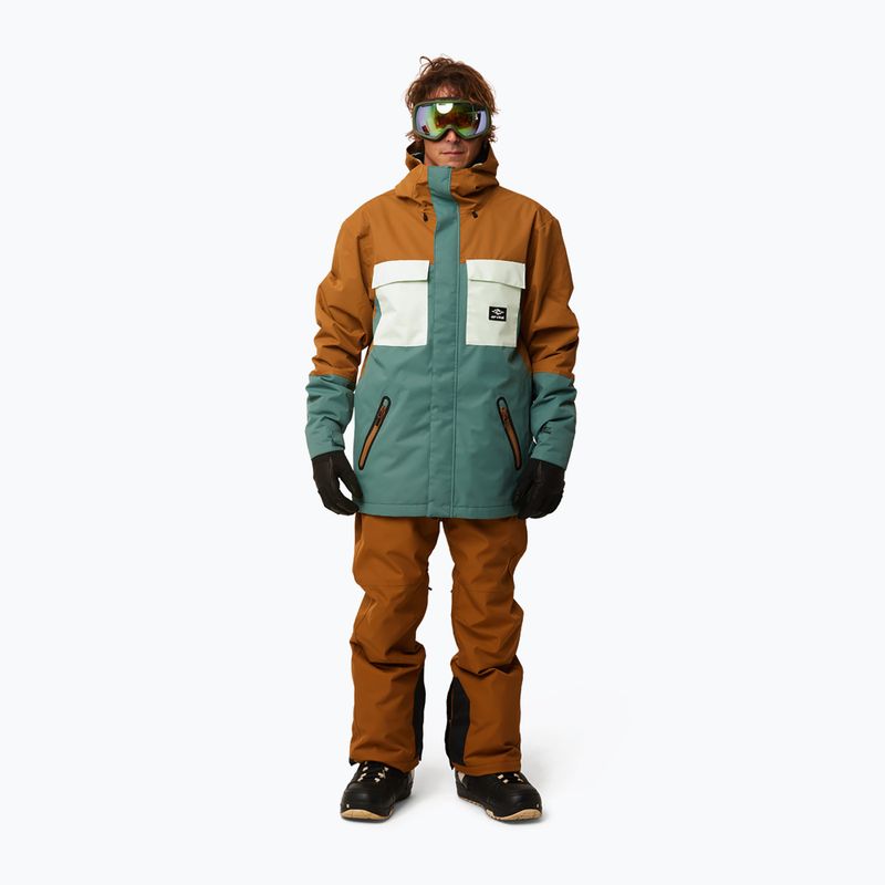 Férfi Rip Curl Pinnacle zöld-barna snowboard dzseki 004MOU 146 4