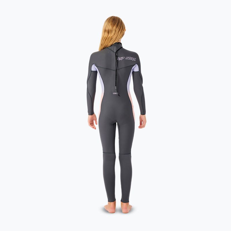 Gyerek úszóhab Rip Curl Dawn Patrol Back Zip 4/3mm GB Jr charcoal grey 2