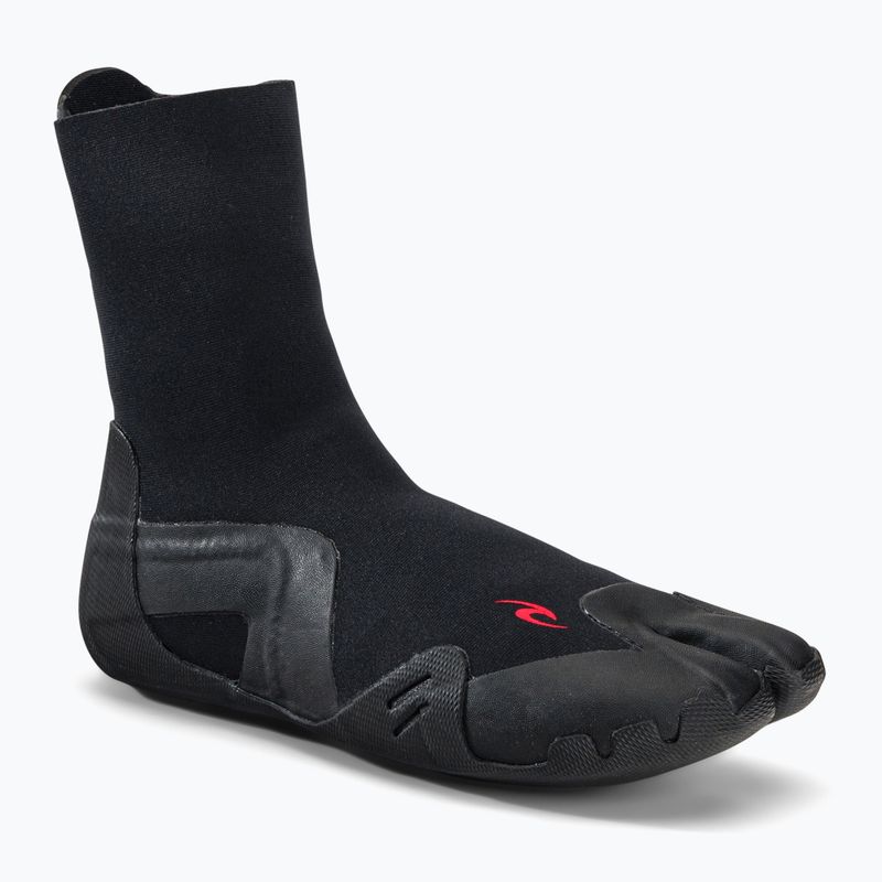 Rip Curl Omega 3 mm S/Toe Zip 90 neoprén bakancs fekete WBOYAM