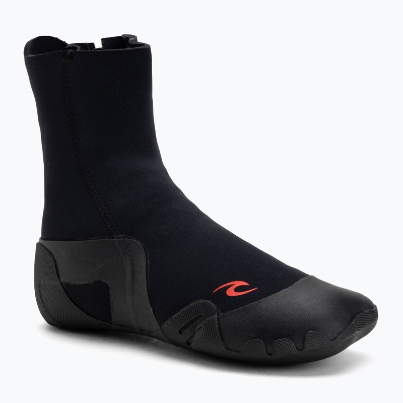 Rip Curl Omega 3mm kerek orrú cipzáras neoprén bakancs fekete