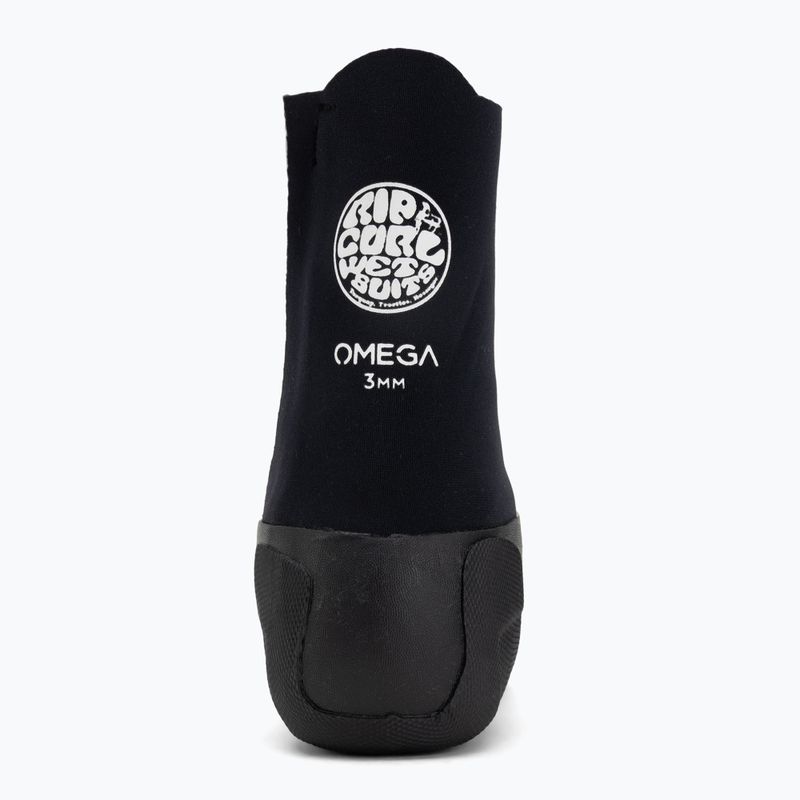 Rip Curl Omega 3mm kerek orrú cipzáras neoprén bakancs fekete 6