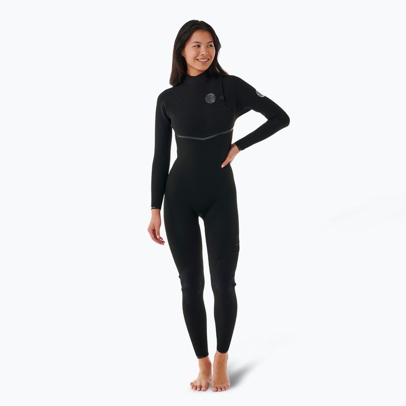 Rip Curl Ebomb 3/2 mm Zip Free női búvárruha fekete