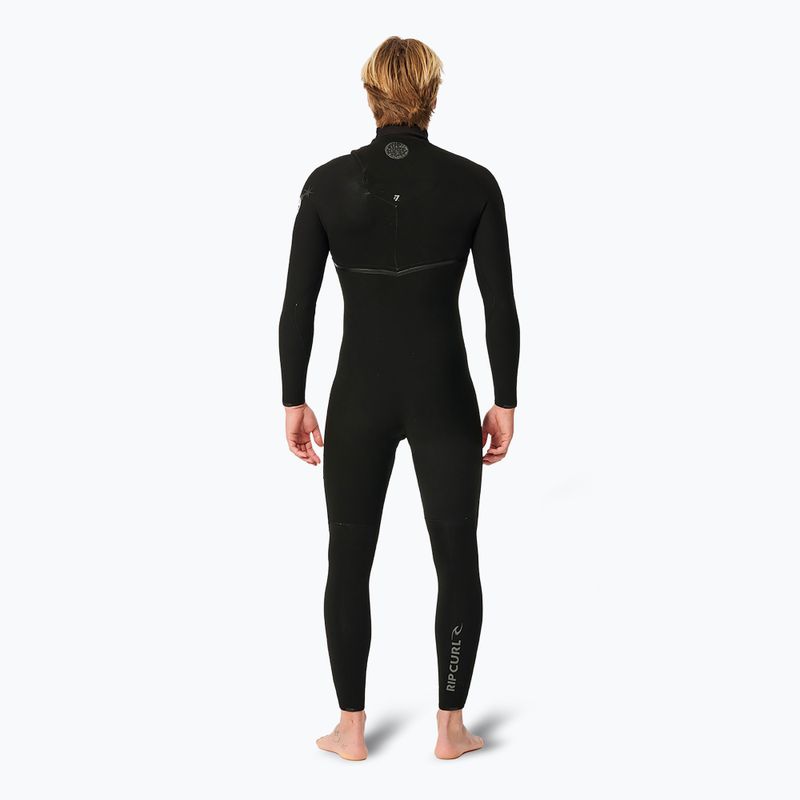 Férfi Rip Curl E Bomb 4/3 mm Zip Free úszószivacs Fekete 2