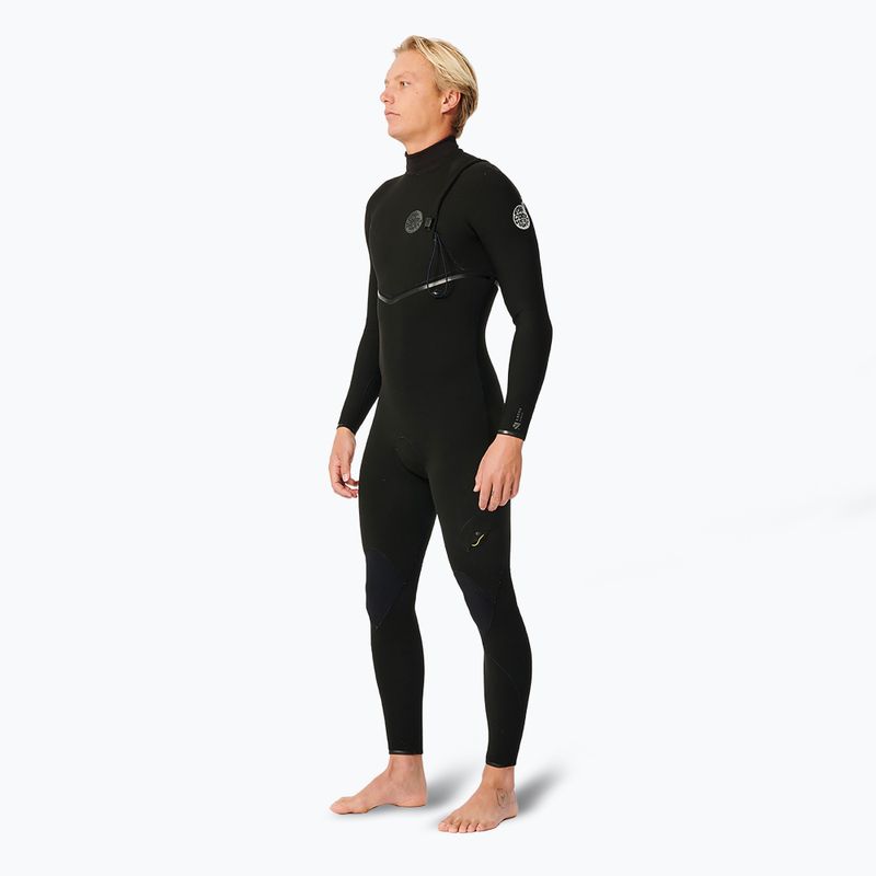Férfi Rip Curl E Bomb 4/3 mm Zip Free úszószivacs Fekete 3