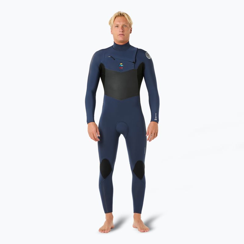 Férfi Rip Curl Dawn Patrol 3/2 mm-es mellkasi cipzár sötét navy úszószivacs