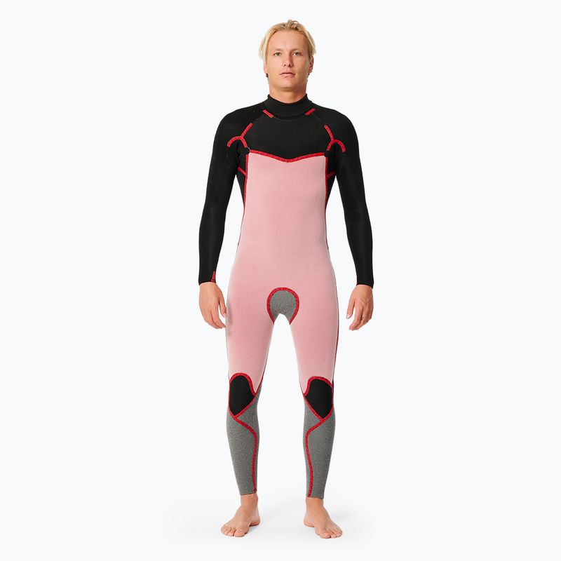 Férfi neoprén ruha Rip Curl D/Patrol 3/2 mm GB B/Zip Stmr black 3