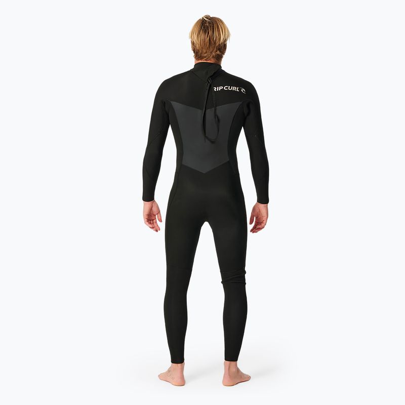 Férfi neoprén ruha Rip Curl D/Patrol 3/2 mm GB B/Zip Stmr black 4