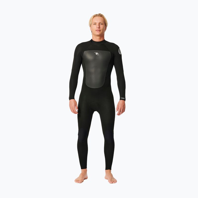 Rip Curl Omega 4/3 mm GB BZ Steamer fekete férfi búvárruha