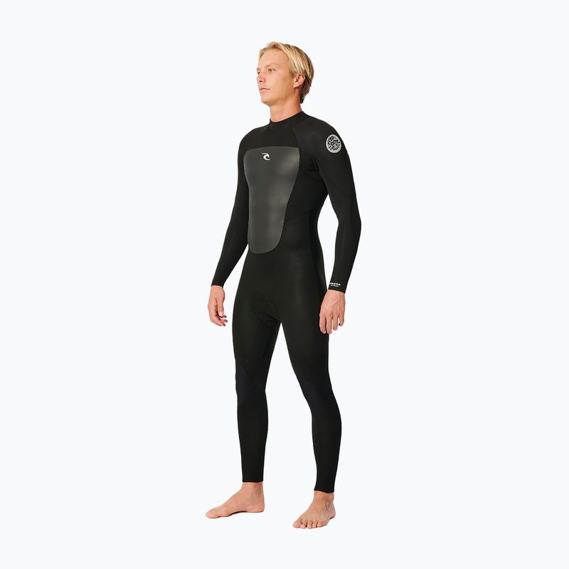 Rip Curl Omega 4/3 mm GB BZ Steamer fekete férfi búvárruha 2