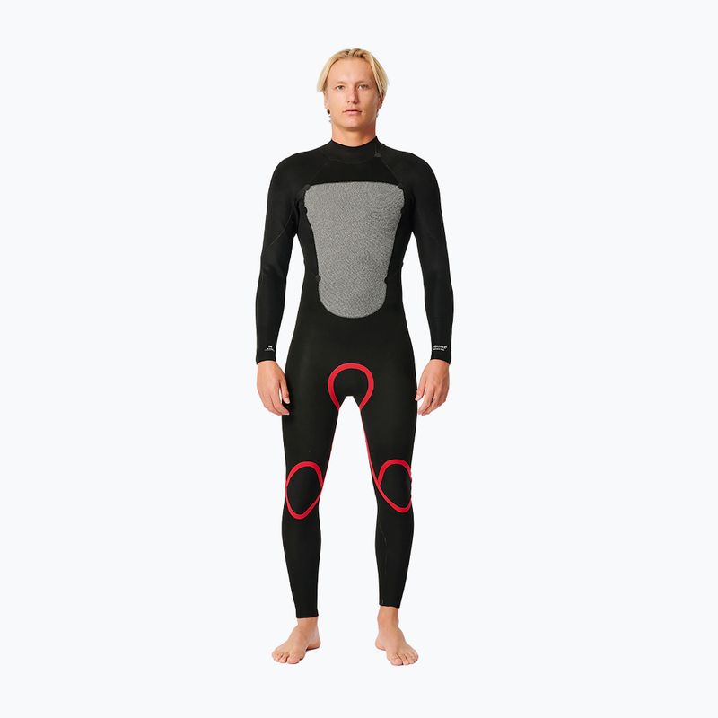 Rip Curl Omega 4/3 mm GB BZ Steamer fekete férfi búvárruha 4