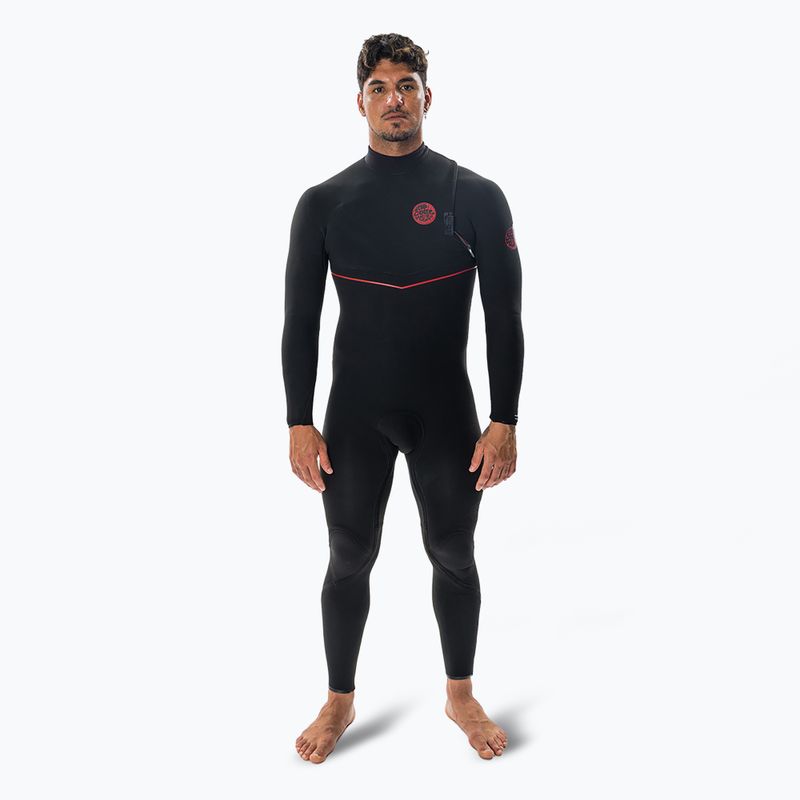 Férfi Rip Curl Flashbomb Fusion 3/2mm Zip Free úszószivacs fekete