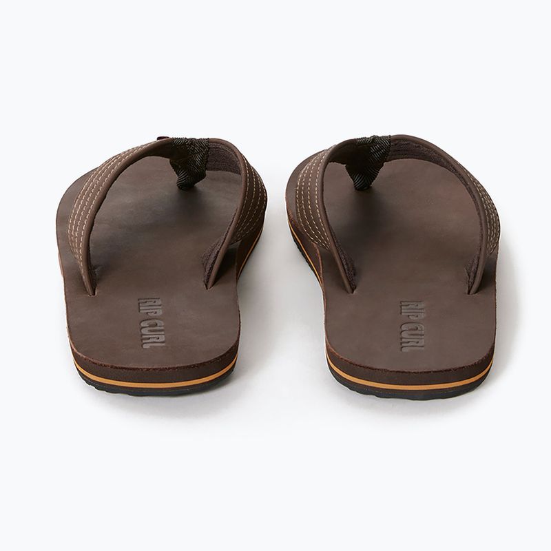 Rip Curl Revival Leather Open Toe brown férfi flip-flop papucs 10