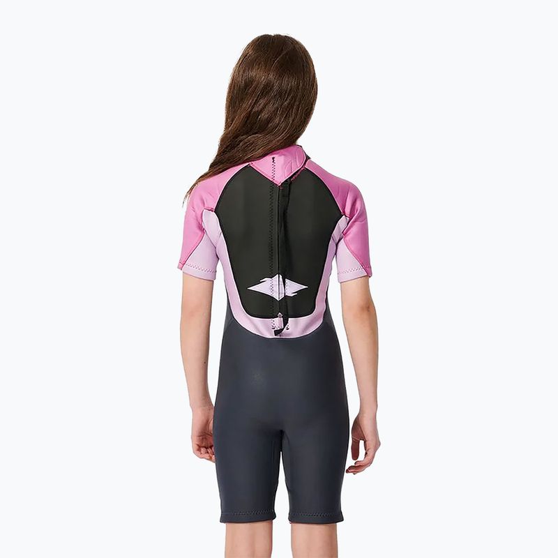Rip Curl Omega Back Zip Spring 2 mm purple gyerek neoprén ruha 3