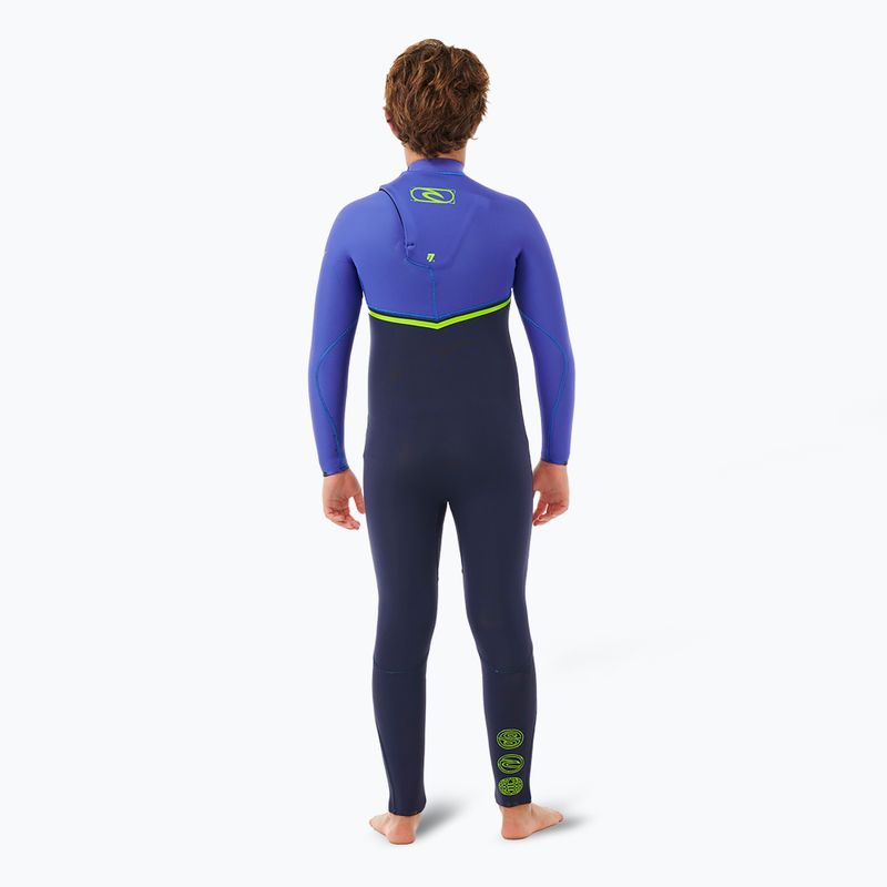 Rip Curl Flashbomb 4/3 mm mellkasi cipzár wild berry gyermek úszóhab 2